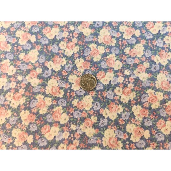 Vintage Calico Fabric Lot Various Floral Patterns Cotton Quilting Craft Material - Picture 9 of 9